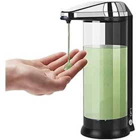 Resim Sensörlü Sıvı Sabunluk 500ml Dezenfektanlık Fotoselli Otomatik Sıvı Sabunluk Siyah 