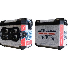 Resim Gp Kompozit DSN09 Universal 40 Lt x 2 Desenli Alüminyum Motosiklet Yan Çanta Seti 