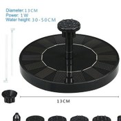 Resim Pazly 4 Nozullu Güneş Enerjili Kuş Banyosu Çeşmesi - Bahçe Şelalesi Pompası 