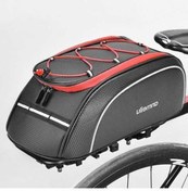 Resim Willowhaven Bisiklet Sele Çantası, Elektrikli Araba, Motosiklet, Koltuk Çantası, 8l, Siyah/kırmızı, Dayanıklı, Yansıtıcı Çok Renkli 