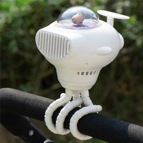 Resim Fan El Masa Üstü Yapraksız Bebek Arabası Küçük Ev Açık Sallayarak Kafa (Yurt Dışından) 