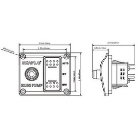 Resim Seaflo Sintine Pompası Paneli. 12v. 