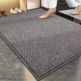Resim 1 adet Ananas Kaymaz Giriş Kapı Paspası - Dokulu Yüzey, Dayanıklı %100 Polyester, Sadece Elde Yıkama, İç/Dış Mekan Kullanımı için Çoklu Boyutlar, Banyo, Giriş, Veranda için Modern Dekoratif Paspas, Ananas Dekoru 