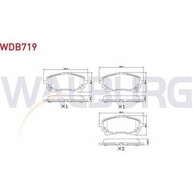 Resim Walburg-wdb719 - Fren Balata Ikazlı On Toyota Corolla E21 1 