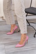 Resim Ping Pembe Deri Stiletto 