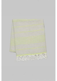 Resim Sarev Rufus Yeşil Pamuk Keten Plaj Havlusu 90x160 Cm Yeşil 