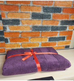 Resim Özdilek Svv Border Büyük Boy Banyo Havlusu 89x173 - Mulberry Karadut Mor 