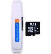 Resim Vkemall Slowmoose Ses Kayıt Cihazları U-disk 32gb 