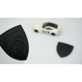 Resim Dk Tuning Peugeot Yeni Mat Siyah Çamurluk Abs Logo Arma Seti 