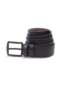 Resim Dagoster DMK26-353 Siyah 4 CM Suni Deri Erkek Kemer Siyah 