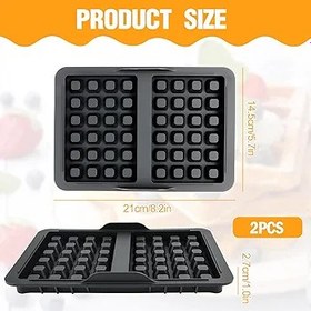 Resim Ninja AF400EU, AF451EU, SL400EU ve AF500DE ile uyumlu, silikon Belçika waffle kalıbı, Ninja Airfryer için 2 adet waffle kalıbı aksesuarı 