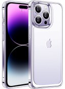 Resim NovStrap iPhone 14 Pro Uyumlu Kılıf 6.1 Şeffaf Polikarbon Cam Armour Zırh Kapak Sararma Yapmayan 