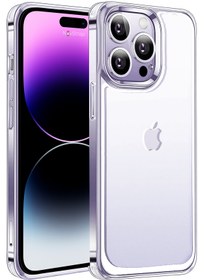 Resim NovStrap iPhone 14 Pro Uyumlu Kılıf 6.1 Şeffaf Polikarbon Cam Armour Zırh Kapak Sararma Yapmayan 