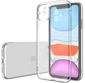 Resim Case 4U Apple iPhone 11 Kılıf Kamera Korumalı Yumuşak Şeffaf Ince Süper Silikon 