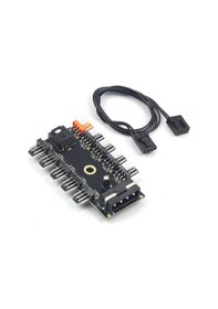 Resim Primex Px 4337 4 Pin Girişli 10 Port Fan Çoklayıcı Kart 