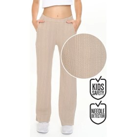 Resim Denokids Kız Çocuk Boru Paça Bej Basic Eşofman Altı 