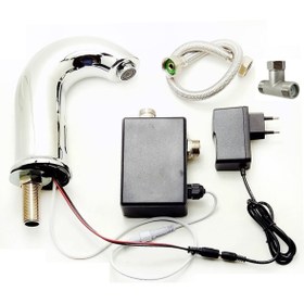 Resim ŞAHİNER Venüs Çift Su Girişli Fotoselli Lavabo Batarya 