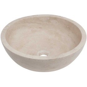 Resim Tezgah Üstü Mermer Lavabo Çap35CM 