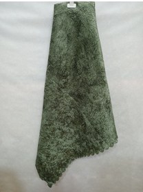 Resim Süngerli Koltuk Çekyat Örtüsü Damar Desenli Haki Yeşili 