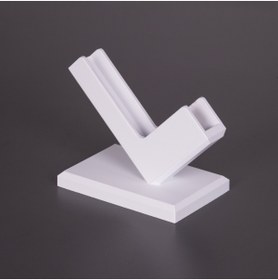 Resim Tulparmekanik 3D Baskı Kartvizit Standı Masaüstü Şık Ofis Organizer Kartlık Kart Tutucu Aparat Beyaz 