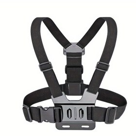 Resim Gopro Hero 11-2 için Ayarlanabilir Göğüs Montaj Askısı, Siyah, Eller Serbest Aksiyon Çekimleri İçin Güvenli ve Rahat Askı 