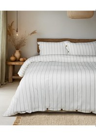 Resim Cotton Collection Tek Kişilik Çizgili Nevresim Seti Rayuna Renkli 