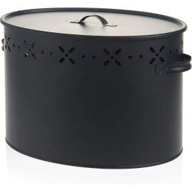 Resim Matmel Metal Bölmeli Patates Soğan Kovası - Siyah - 18 Lt 