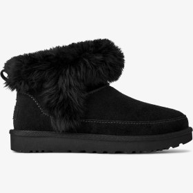 Resim Ugg Classic Ultra Mini Chalet Kadın Siyah Bot 1173832 Siyah 