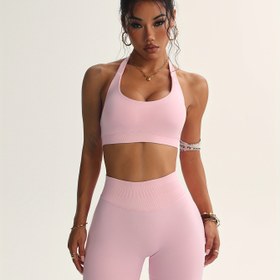 Resim Yüksek Kaliteli Dopamin İki Parça Seti: Halterneck Backless Yelek ve Spor Şortları - Kadınlar için Rahat, Formu Takip Eden Egzersiz Kıyafeti, Fitness, Yoga ve Açık Hava Sporları için Mükemmel, Egzersiz Kıyafetleri 