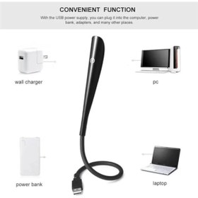 Resim AyrStore 3 Mod Seviyeli Dokunmatik Usb Led Masa Çalışma Kitap Okuma Lambası Pc Gece Lambası Beyaz 14 