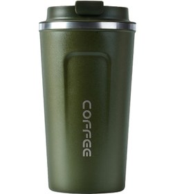 Resim Neevoyu 510ml Yeşil 304 Paslanmaz Çelik İki Katlı Vakumlu Termos Bardak - Araçta, Evde Ve Seyahatte Kullanıma Uygun Siyah 