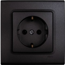 Resim Viko linnera life Gece Siyahı Top Priz Çerçeveli - 90444008 