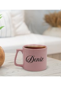 Resim Bk Gift Kişiye Özel İsimli Pastel Pembe Middle Kupa Bardak, Arkadaşa Hediye, Ev Hediyesi, Doğum Günü Hediyesi, Ofis Hediyesi-10 Kobitmeyencom30068 Bk 