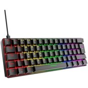 Resim Miaextreme Silabor T60 Siyah Kırmızı Switch Rgb Klavye Kablolu Gaming Oyuncu Klavyesi 