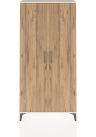 Resim Arges Dolap 4 Raflı 2 Kapaklı 88x30x182 Aytaşı-çam Aytaşı 