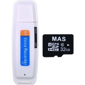 Resim Slowmoose Dijital Ses Kaydedici Usb Flash Bellek 32gb - Mini Usb Ses Kayıt Cihazı 