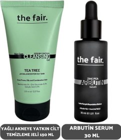 Resim the fair. Arbutin Serum 30 ML + Sebum Kontrol Yağlı Ciltler İçin Yüz Temizleme Jeli 150 ML 