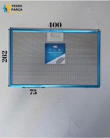 Resim Alveus Uyumlu Davlumbaz Filtresi 40x26,2 Cm Arka Aralık 7,5 Cm Filtresi 