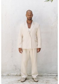 Resim Mai Studios Co. Ayyubay Naturel Erkek Blazer Ceket Naturel 