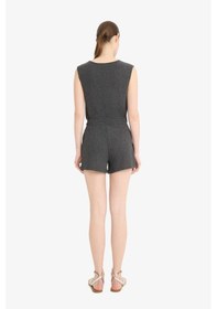 Resim Defacto Regular Fit Bürümcük Şort F4441ax25smar53 Antrasit 