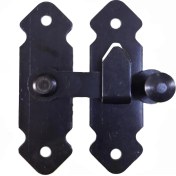 Resim Fransız Kilidi Bahçe Kapısı Mandalı Siyah 