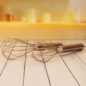 Resim Mabeyn Deconox 2'li Paslanmaz Çelik Yumurta Çırpıcısı, Çelik Kek Çırpıcısı 