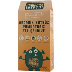Resim MAKARNA LÜTFEN Organik Sütsuz Yumurtasız Tel Şehriye 250g 