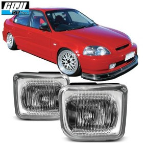 Resim Honda Civic 1996-1998 Kare Sis Farı Lambası 
