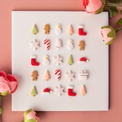 Resim 10 adet/takım Polimer Kil Kesiciler, Noel Mini Kil Küpe Kesicileri Kar Adamı Çorap Şekilli Asılı Kil Kalıpları Takı Kolye Yapımı Aracı 