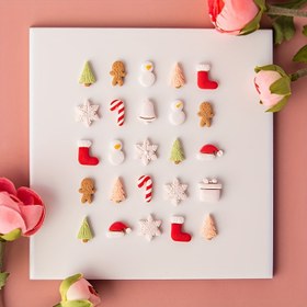 Resim 10 adet/takım Polimer Kil Kesiciler, Noel Mini Kil Küpe Kesicileri Kar Adamı Çorap Şekilli Asılı Kil Kalıpları Takı Kolye Yapımı Aracı 