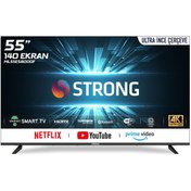 Resim Strong ML55ES8000F Frameless 4K Ultra HD 55" 140 Ekran Uydu Alıcılı Android Smart LED TV Strong ML55ES8000F Frameless 4K Ultra HD 55" 140 Ekran Uydu Alıcılı Android Smart LED TV