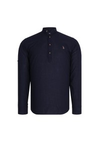 Resim Altılı Set G783 Dewberry Hakim Yaka Gömlek-siyah-lacivert-antrasit-gri-bordo-haki Siyah-lacivert-antrasit-gri-bordo-haki 