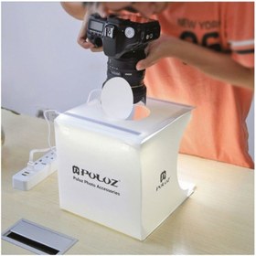 Resim PULUZ 20x20 Cm Iki Led Işıklı Ürün Fotoğraf Çekim Stüdyosu - Fotoğraf Çadırı PU5022 