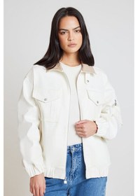 Resim Jordan Essentials Renegade Woven Twill Fabric Full-zip Kadın Ceket Ndd Sport Krem 
